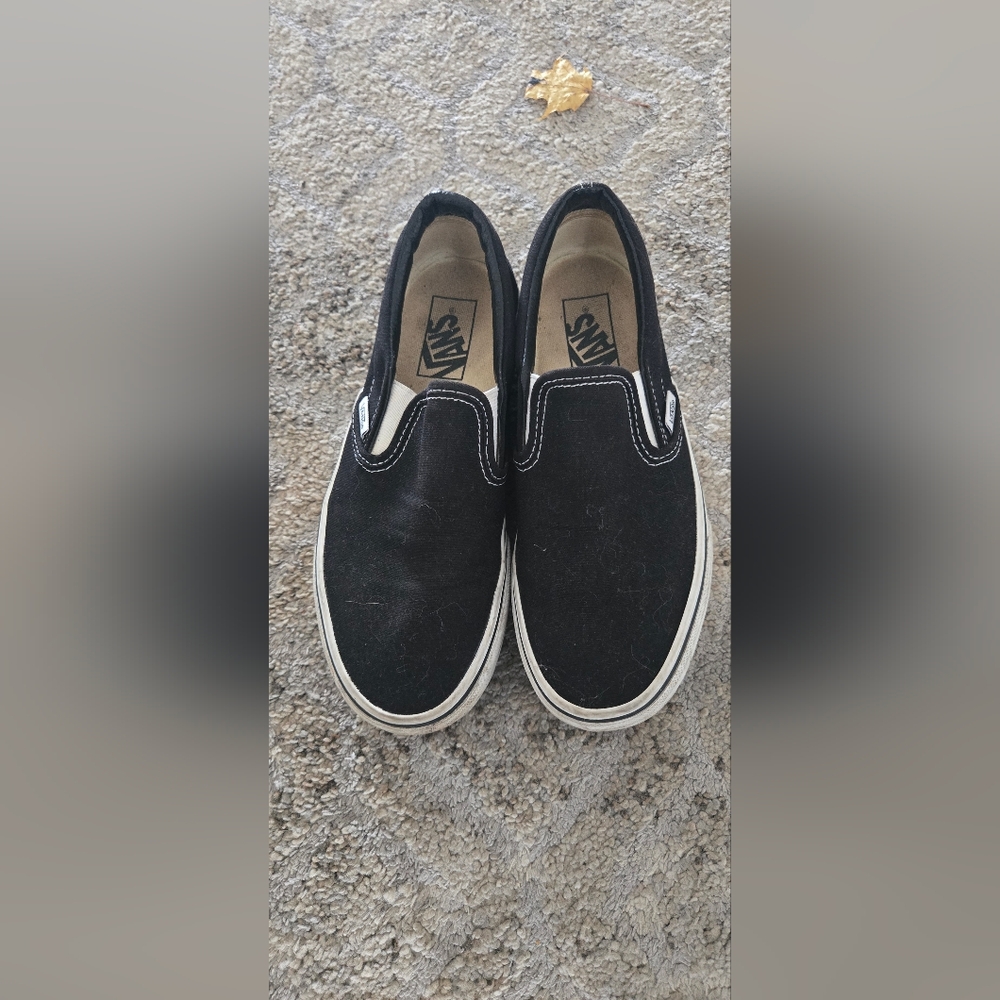 Vans Black Slip-On Sneakers Platform